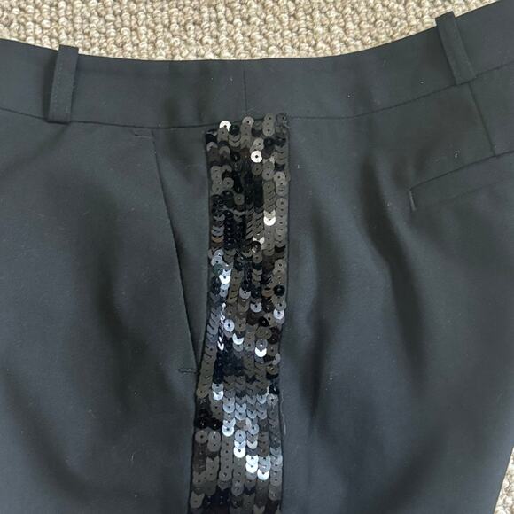 MICHAEL Michael Kors Sequin Black Mini Shorts Sz 2 - Picture 7 of 7